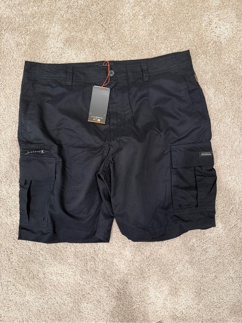 Quicksilver Men's Black Cargo Shorts